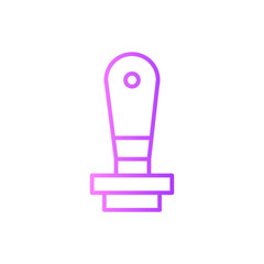 rubber stamp gradient icon