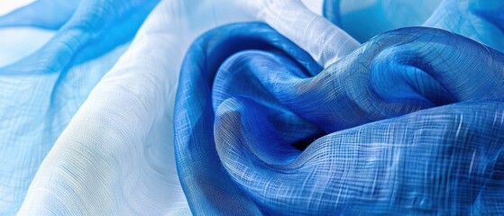 Vibrant mix of light blue and cobalt colors, creating a playful and enchanting atmosphere.