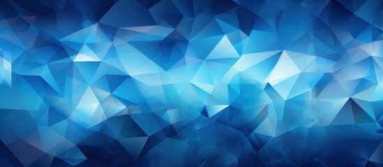 Obraz premium Abstract Blue Geometric Pattern