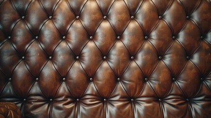 Fototapeta premium Sofa backdrop made of leather