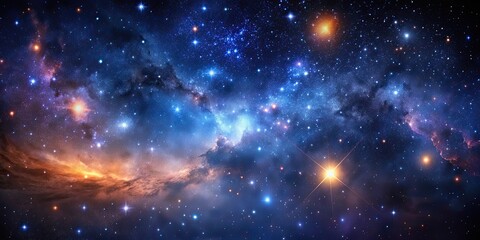 Dark cosmic starry sky background, cosmic, stars, sky, galaxy, space, universe, dark, night, celestial, mysterious