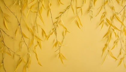 Clear Plain Shiny Warm Soft Vintage Bokeh Cloudy Wave Like Geometric Yellow Background or Texture