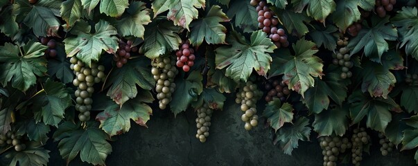 Fototapeta premium Vineyard Texture Background, 4K hyperrealistic photo