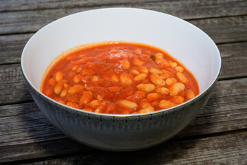 Fagioli all'Uccelletto White Italian Cannellini Beans in Tomato Sauce from Tuscany