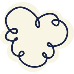 Hand Drawn Cloud Crayon