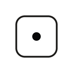 Fototapeta premium Casino Dice Icon Set In Flat Style Vector Illustration. Game Dice, Game Die, Pip Dice, isolated with background.