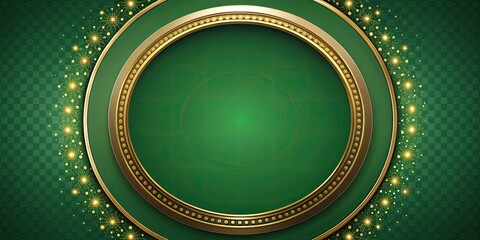 Luxurious gold and green circle template for elegant backgrounds , luxury, elegant, design, circle, pattern, stylish