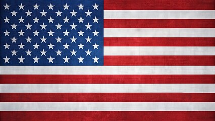 Patriotic representation of the American flag in high resolution, America, stars and stripes