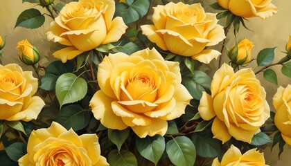Clear Plain Shiny Warm Soft Vintage Bokeh Cloudy Wave Like Geometric Yellow Background or Texture