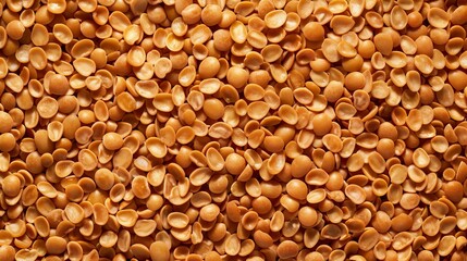 Fototapeta premium baked beans background with copy space