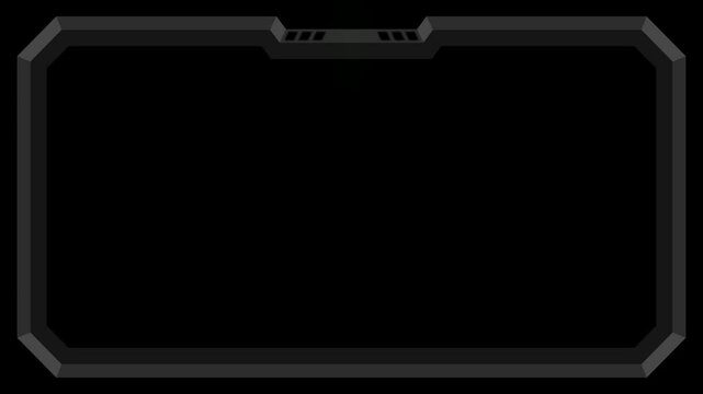 neon frame overlays, webcam border, stream border