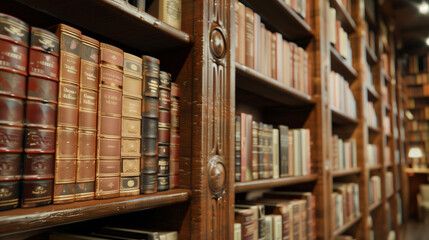 old books in library