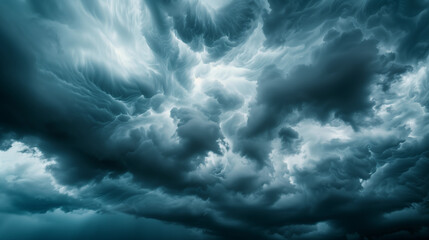 storm clouds over water