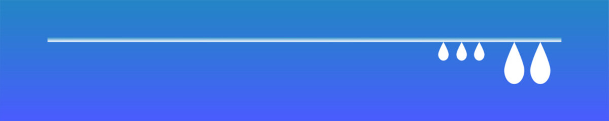 Obraz premium water-drops hanging on horizontal line