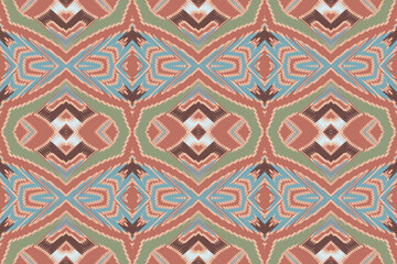 African Ikat paisley embroidery.geometric ethnic oriental seamless pattern traditional.Aztec style. Native american Southwest design Aztec pattern