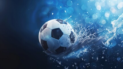 Fototapeta premium Football sport banner