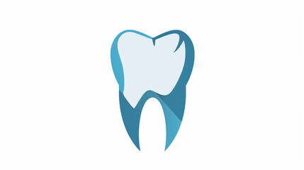 tooth on a white background