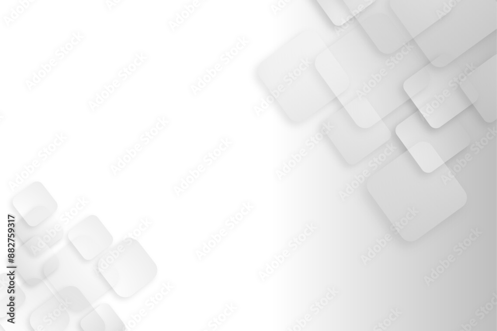 Poster Grey graphic background dots with connections technologies and sharing data as abstract concept.
