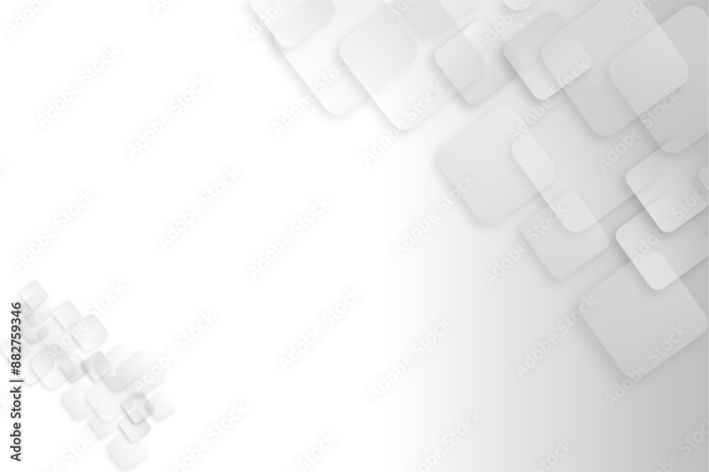 Poster Grey graphic background dots with connections technologies and sharing data as abstract concept.