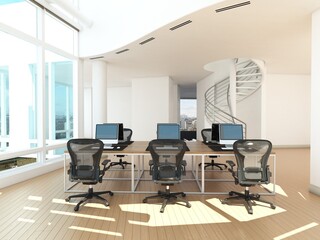 modern office interior.