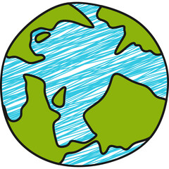 Hand Drawn Earth Illustration