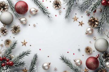 chrismas frame with space in the middle