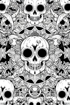 Halloween, Colouring in Page