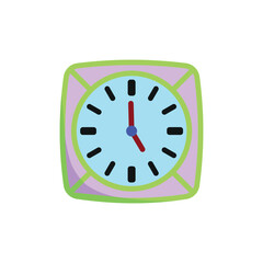 clock icon vector design template elegant style 