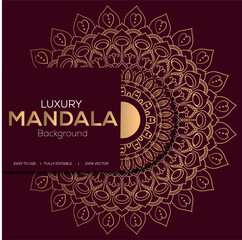 New Luxury Mandala design. Mandala illustration.
