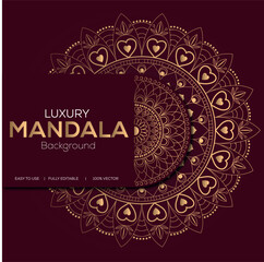 New Luxury Mandala design. Mandala illustration.