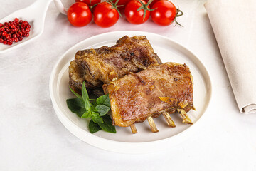 Roasted Lamb ribs with spices