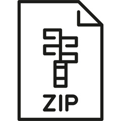 Zip Format File Icon