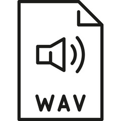 WAV Format File Icon