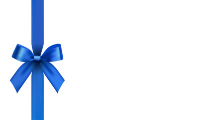 blue bow vector design material
