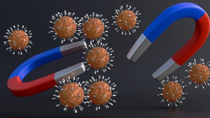 A 3D rendering of magnetic liposomes. These microscopic drug carriers are embedded with nanoparticles, allowing magnets to guide them to specific areas of the body.