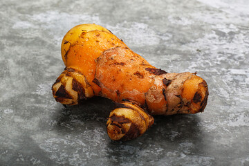 Fresh curcuma root for cooking