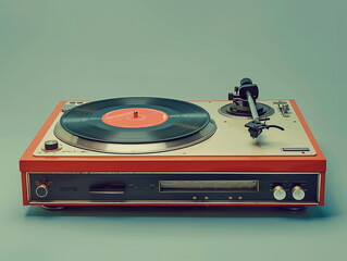 Fototapeta premium turntable retro for old vinyl records
