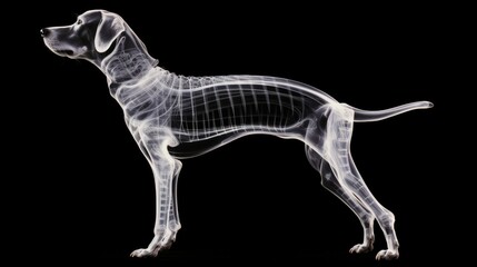 Fototapeta premium medical illustrations dog x ray