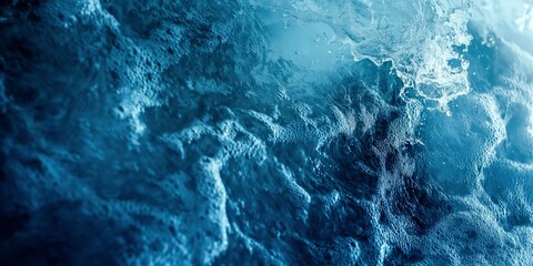 Fototapeta premium Abstract close-up of ocean water ripples and foam dynamic aquatic nature concept