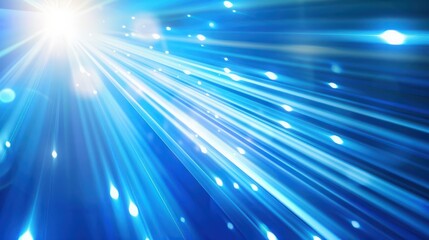 Vector Abstract, science, futuristic, energy technology concept. Digital image of light rays, stripes lines with blue light background