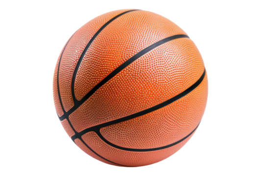 Photo of Basketball isolated on transparent background - Powered by Adobe