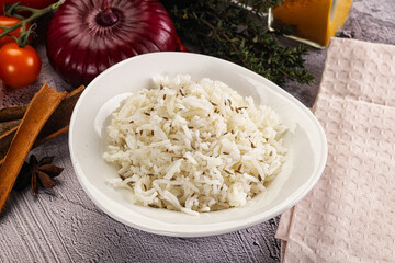 Indian cuisine jeera basmati rice