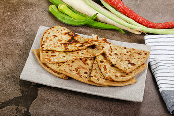Indian Aloo Paratha - bread with potato