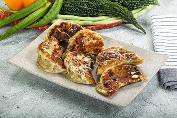 Japanese cuisine - traditional Gyoza dumplings