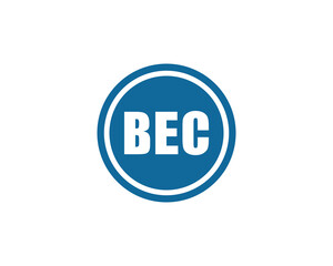 BEC logo design vector template. BEC logo design.