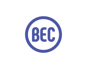 BEC logo design vector template. BEC logo design.