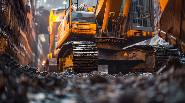 underground minig excavator