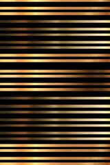 Obraz premium A black and gold striped background.