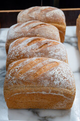 Hypoallergenic gluten free organic bread fresh baked in bio bakery in London, UK