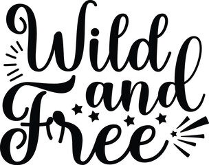 Camping Typography Vector Silhouettes Art Design